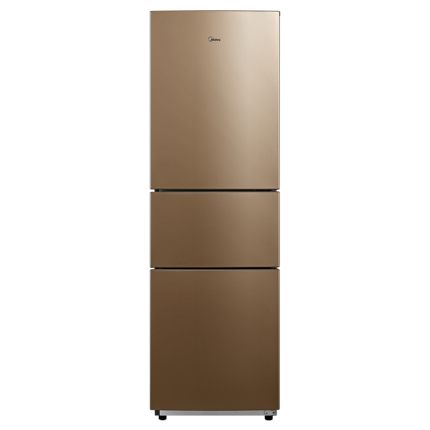 Midea/美的三门风冷冰箱 215升 节能省电 铂金净味 BCD-215WTM(E)阳光米